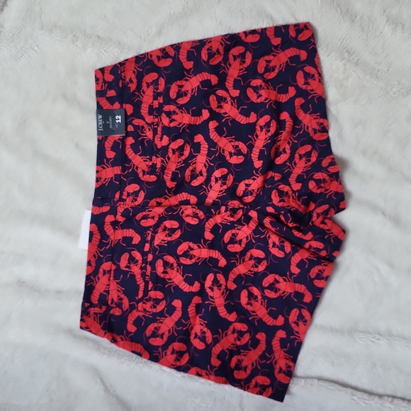 NWT! J. CREW Lobster 🦞 Print Shorts! Size 12! - Picture 5 of 10